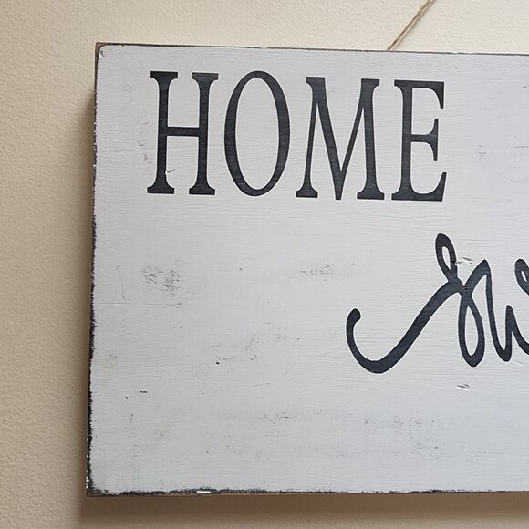Rustic Farmhouse Home Sweet Home Wooden Sign 23.25" x 10.25" - Picture 4 of 7